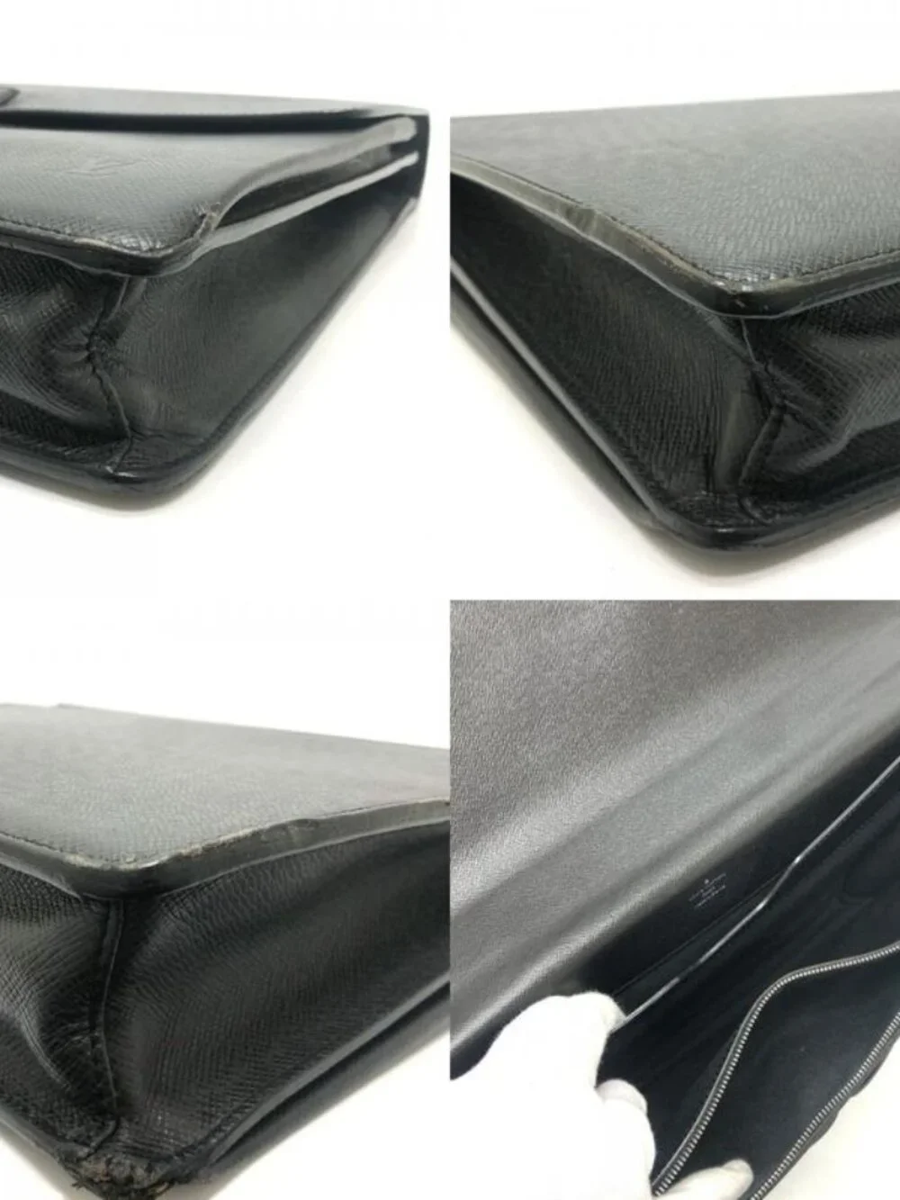 Louis Vuitton Business Bag Neo Robusto 2 Taiga Leather Ardoise Black